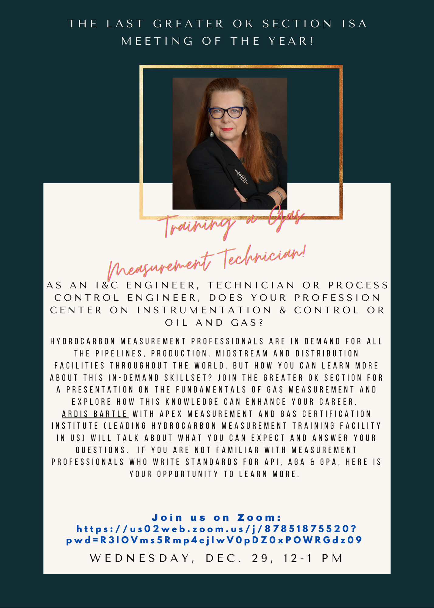 ISA Meeting invitation for 12-29-21